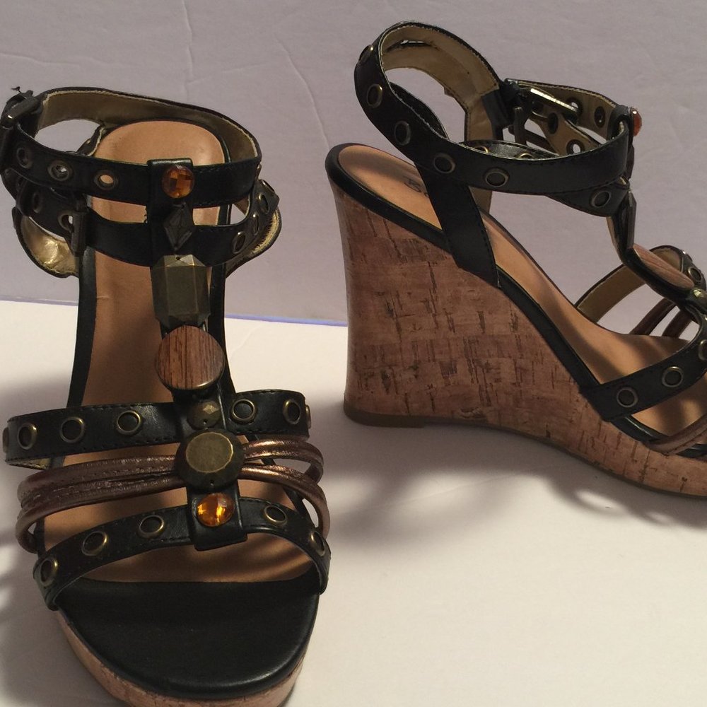 BE WILD JEWELED SANDALS